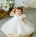 Teter Warm - Teter Warm Baby Girls Baptism Off White Dress BS14
