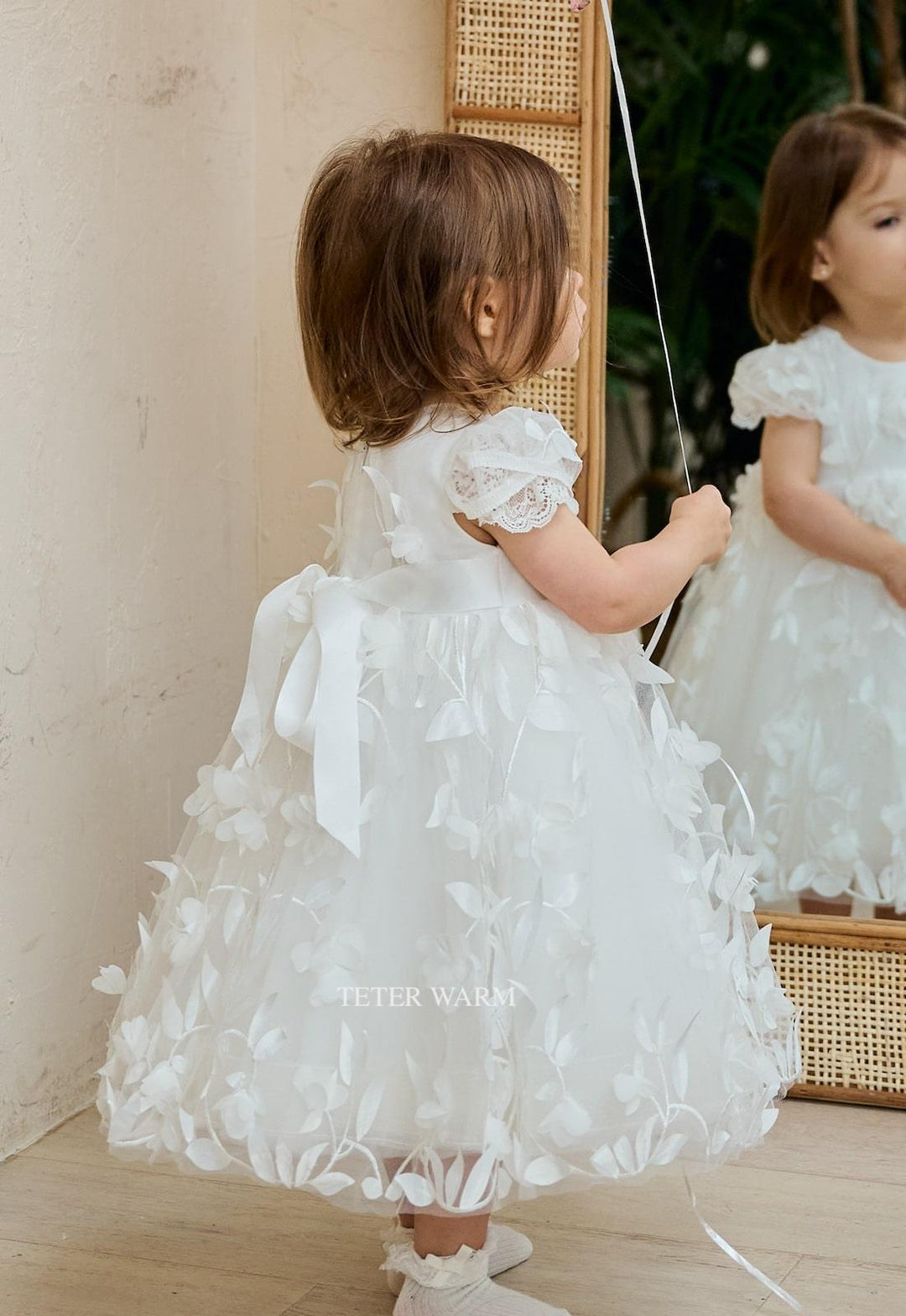 Teter Warm - Teter Warm Baby Girls Baptism Off White Dress BS21