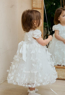 Teter Warm - Teter Warm Baby Girls Baptism Off White Dress BS21