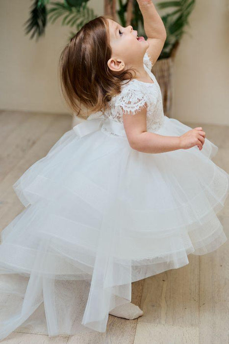Teter Warm - Teter Warm Baby Girls Baptism Off White Dress BS76