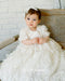 Teter Warm - Teter Warm Baby Girls Baptism Off White Dress with Long Gown & Bonnet BL01