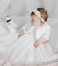 Teter Warm - Teter Warm Baptism Baby Girls Off White Dress B206