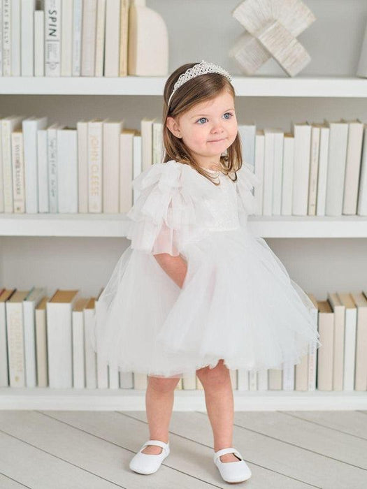 Teter Warm - Teter Warm BS98 Evalina- Baby Girl's Baptism Dress Off White