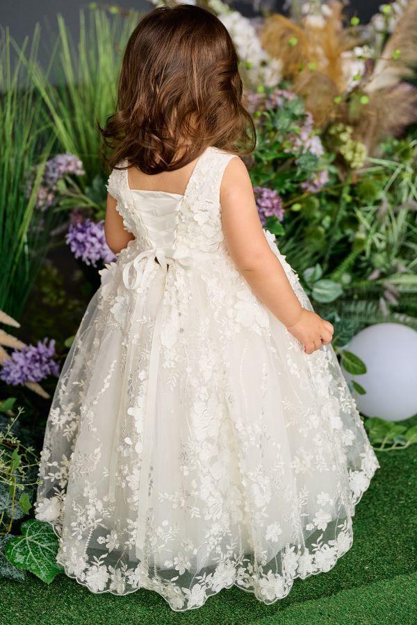 Teter Warm - Teter Warm Flower Girls Off White Dress FS20