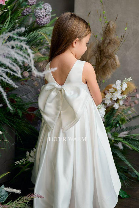 Teter Warm - Teter Warm Flower Girls Off White Dress FS31