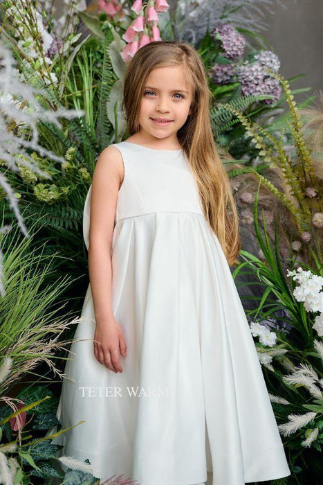Teter Warm - Teter Warm Flower Girls Off White Dress FS31