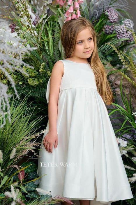 Teter Warm - Teter Warm Flower Girls Off White Dress FS31