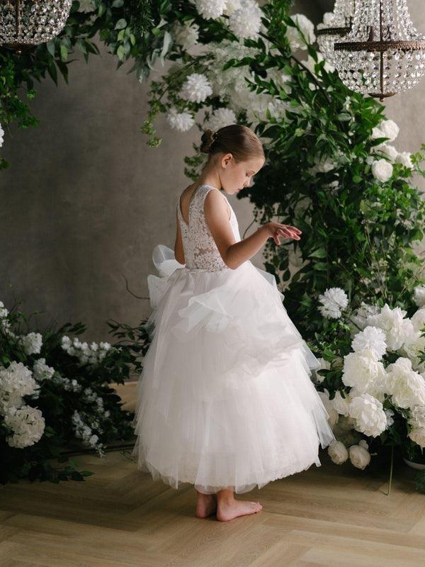 Teter Warm - Teter Warm FS33C Maddison - Girl's Communion Dress Off White