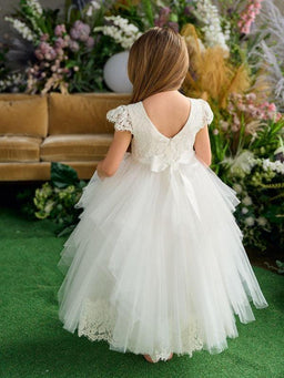 Teter Warm - Teter Warm FS49 Betty - Girl's Flower Girl Dress Off White