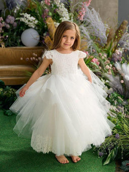 Teter Warm - Teter Warm FS49 Betty - Girl's Flower Girl Dress Off White