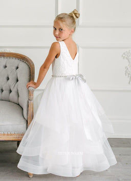Teter Warm - Teter Warm Girls Communion Off White Dress 1601