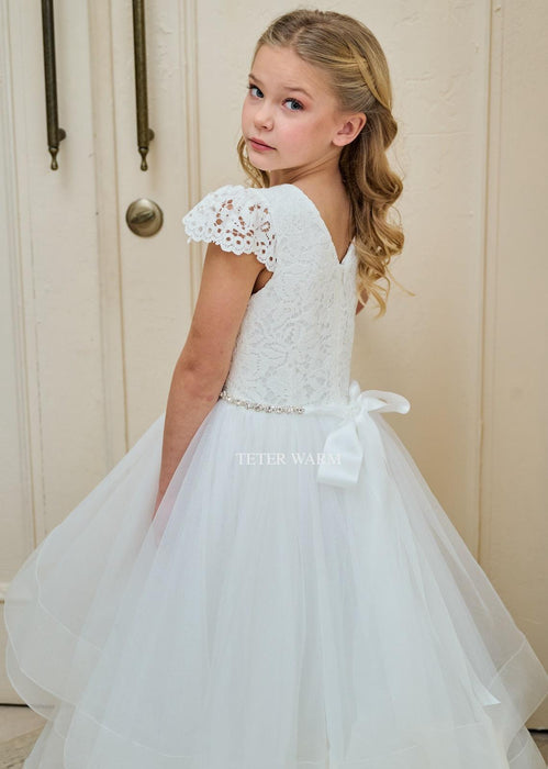Teter Warm - Teter Warm Girls Communion Off White Dress 212