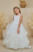 Teter Warm - Teter warm Girls Communion Off White Dress DS10