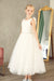 Teter Warm - Teter Warm Girls Communion Off White Dress DS13