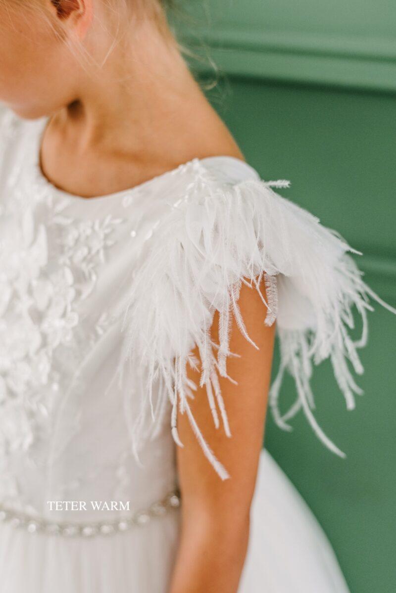 Teter Warm - Teter Warm Girls Communion Off White Dress E27