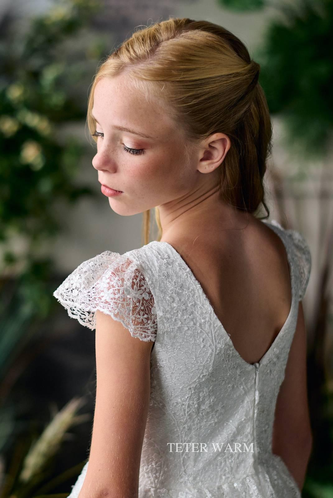 Teter Warm - Teter Warm Girls Communion Off White Dress ES15