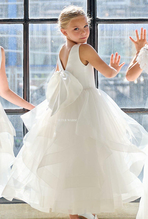 Teter Warm - Teter Warm Girls Communion Off White Dress ES401