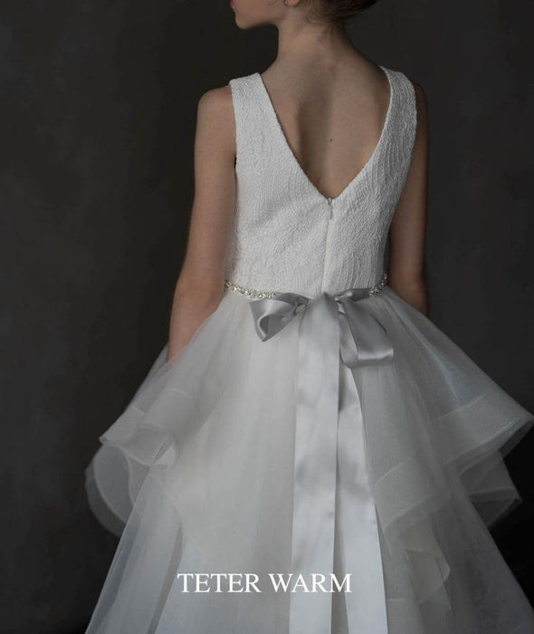 Teter Warm - Teter Warm Girls Special Occasion Off White Dress G17