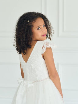 Teter Warm - Teter Warm GS04 Skylar - Girl's Communion Dress Off White