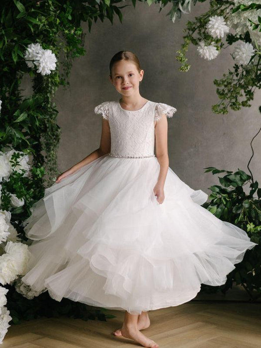 Teter Warm - Teter Warm GS05 Andrea - Girl's Communion Dress Off White