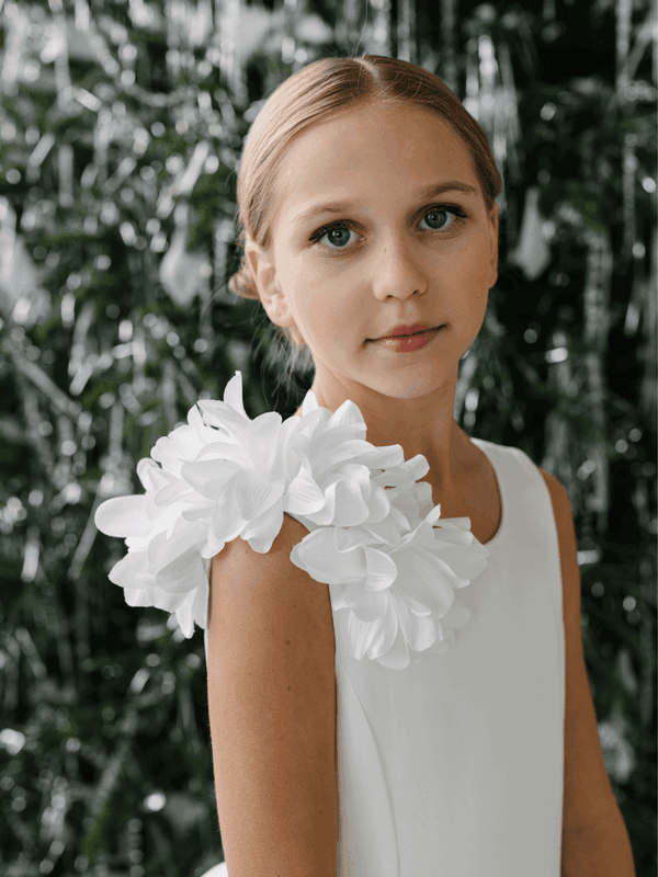 Teter Warm - Teter Warm GS102 Brooklyn- Girl's Communion Dress Off White