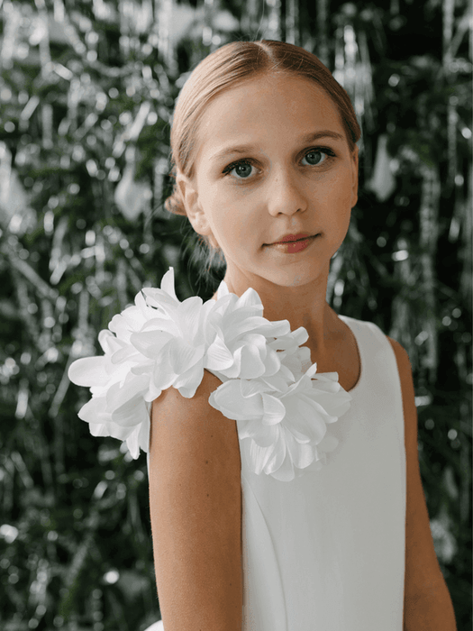 Teter Warm - Teter Warm GS102 Brooklyn- Girl's Communion Dress Off White