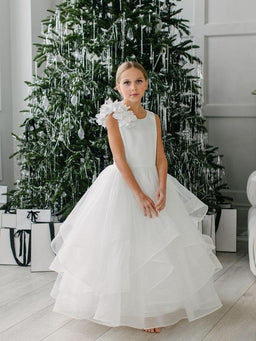 Teter Warm - Teter Warm GS102 Brooklyn- Girl's Communion Dress Off White