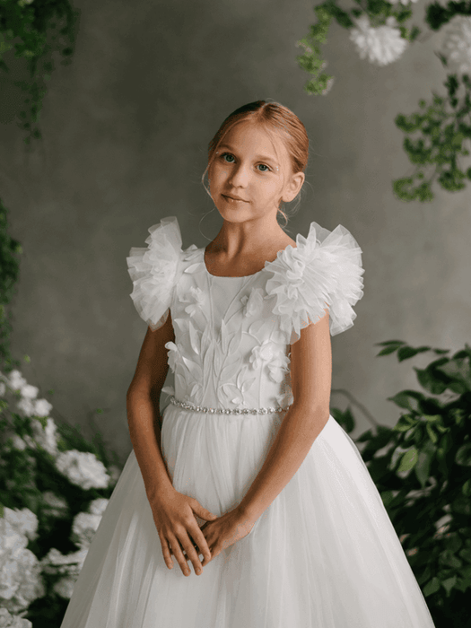 Teter Warm - Teter Warm GS11 Jasmine - Girl's Communion Dress Off White