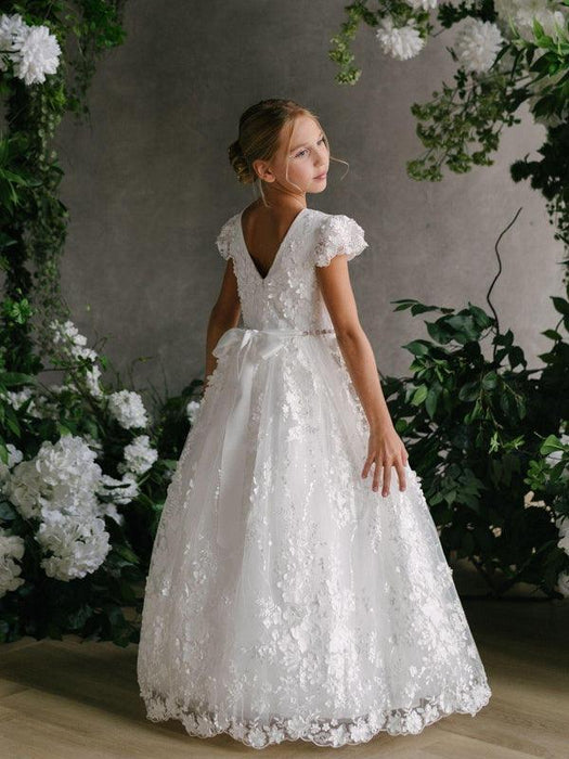 Teter Warm - Teter Warm GS120 Jade - Girl's Communion Dress Off White