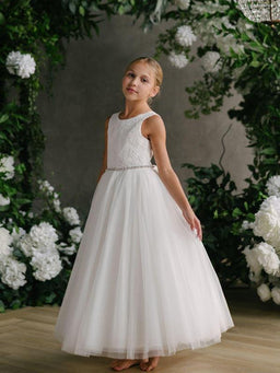 Teter Warm - Teter Warm GS73 Claire - Girl's Communion Dress Off White