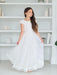 Teter Warm - Teter Warm GS77L Eliza - Girl's Communion Dress Off White