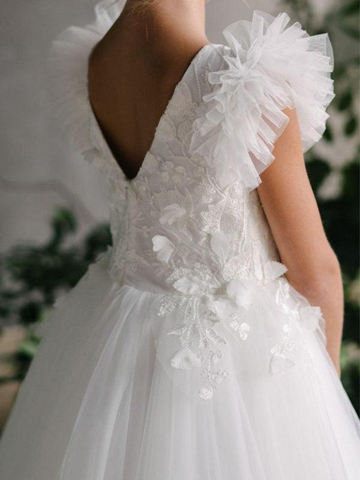 Teter Warm - Teter Warm GS83 Vera - Girl's Communion Dress Off White