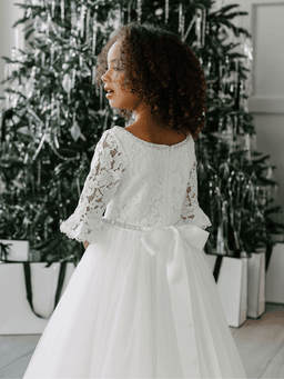 Teter Warm - Teter Warm XGS06 Miley - Girl's Communion Dress Off White