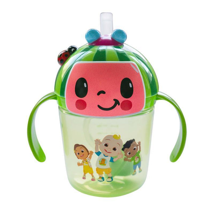 The First Years - Cocomelon Weighted Straw Trainer Cup, 7 Oz