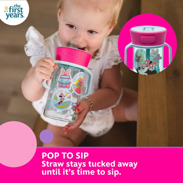 The First Years® - The First Years - Disney Minnie Mouse Pop Up Straw Trainer Cup - 14 Oz