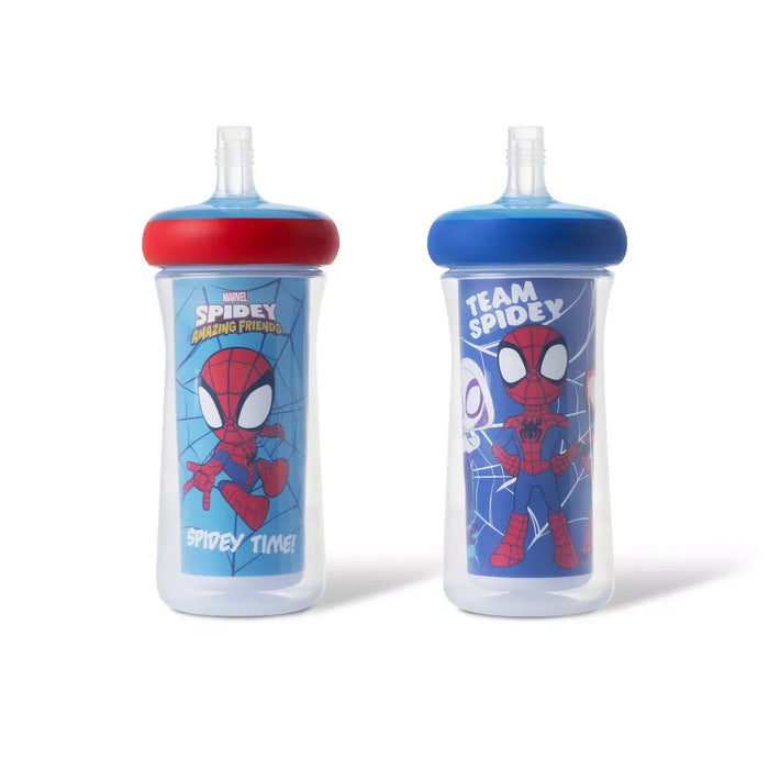 The First Years® - The First Years Marvel Spidey & Friends 9oz Spill-Proof Insulated Straw Sippy Cups