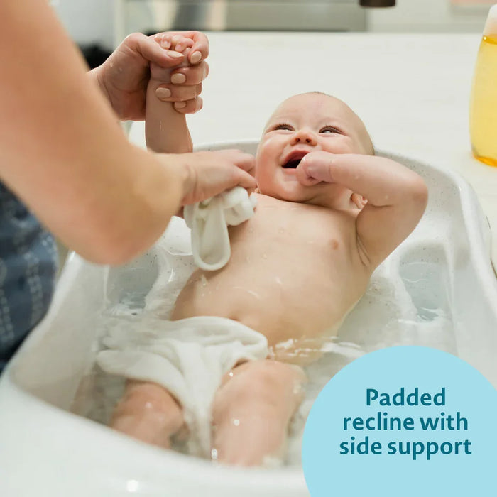 The First Years® - The First Years Rain Shower Baby Bath Tub – Soothing Spa Showerhead & Infant Support | Newborn to Toddler