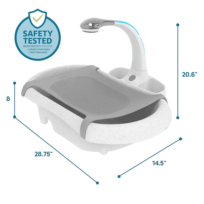 The First Years® - The First Years Rain Shower Baby Bath Tub – Soothing Spa Showerhead & Infant Support | Newborn to Toddler