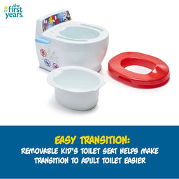 The First Years® - The First Years Spidey & Friends 2-in-1 Potty Seat – Marvel Toddler Toilet Trainer with Removable Bowl, Non-Slip Base & Fun Superhero Graphics – 18M+