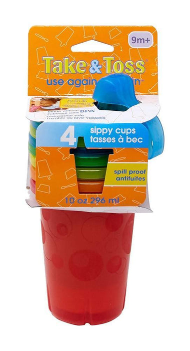 The First Years® - The First Years Spill Proof Take & Toss Sippy Cups - 4pk