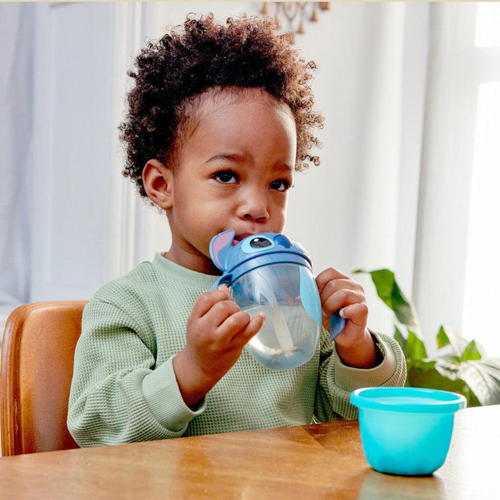 The First Years® - The First Years - Stitch Flip Top Straw Trainer Cup, 7 Oz