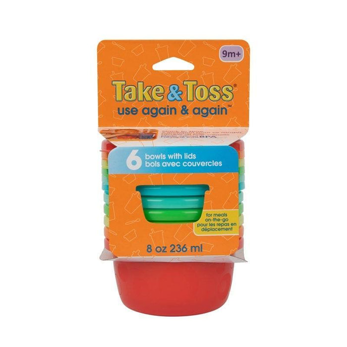 The First Years® - The First Years - Take & Toss Toddler Bowls with Lids – 6 Pack