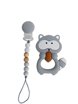 Tiny Teethers - Tiny Teether Animal Teether Toy on Beaded Strand with Clip