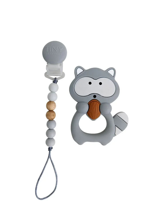 Tiny Teethers - Tiny Teether Animal Teether Toy on Beaded Strand with Clip