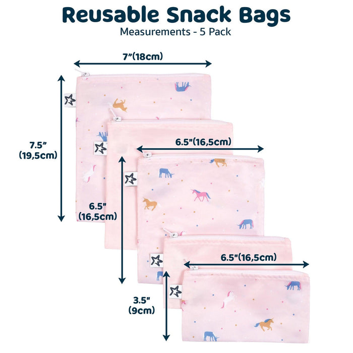 Tiny Twinkle - Tiny Twinkle Reusable Snack Bags 5 Pack