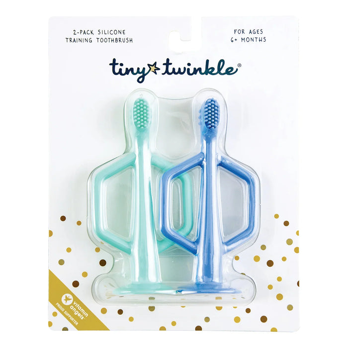 Tiny Twinkle - Tiny Twinkle Silicone Baby Training Toothbrush - 2 Pack
