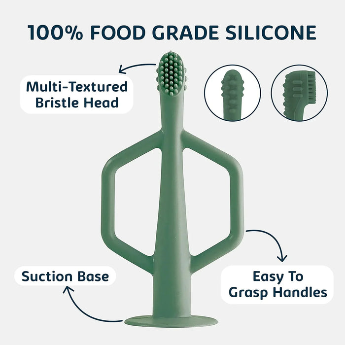 Tiny Twinkle - Tiny Twinkle Silicone Baby Training Toothbrush - 2 Pack