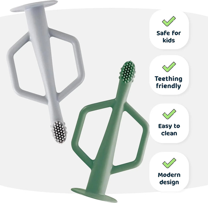 Tiny Twinkle - Tiny Twinkle Silicone Baby Training Toothbrush - 2 Pack