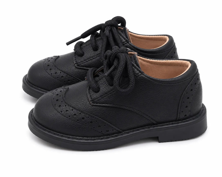 TipTop USA® Baby Boys Classic Brogue Oxford Dress Shoes | Style TTS163 | Baby Sizes 1-8