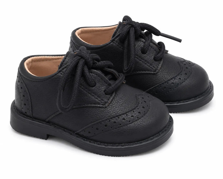 TipTop USA® Baby Boys Classic Brogue Oxford Dress Shoes | Style TTS163 | Baby Sizes 1-8